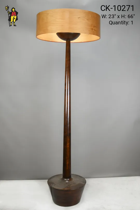 Wooden Oversize Floor Lamp