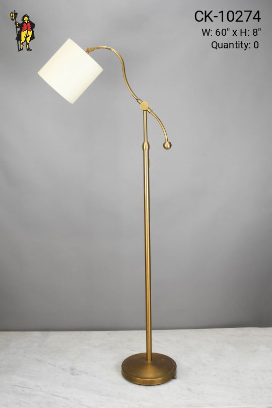 Adjustable Brass Bridge Floor Lamp