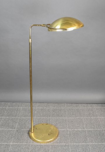 Adjustable Brass Mid Century Reading Floor Lamp