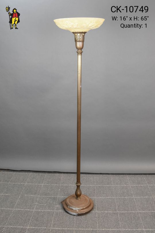 Traditional Brass Torchiere
