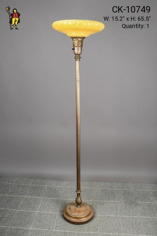 Traditional Brass Torchiere