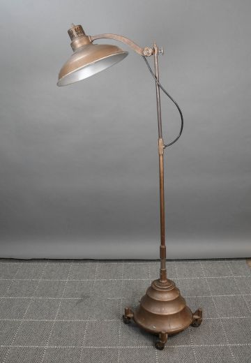 Rolling Adjustable Industrial Floor Lamp