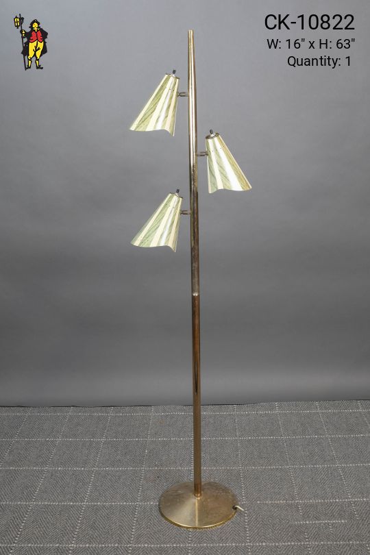 Three Bullet Reflector Floor Lamp