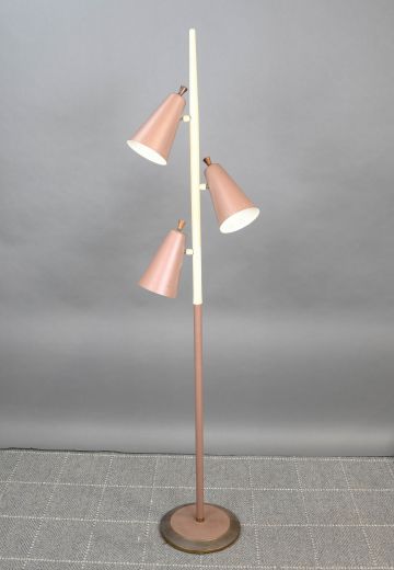 Three Light Mid Century Floor Lamp