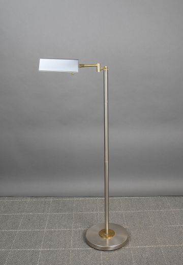 Modern Adjustable Nickel Floor Lamp