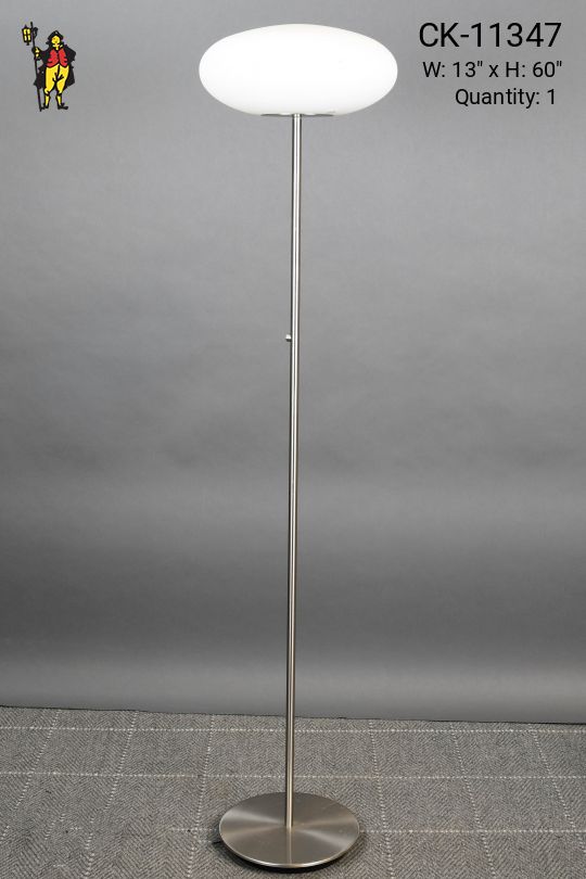 Modern Glass Orb Shaded Floor Lamp