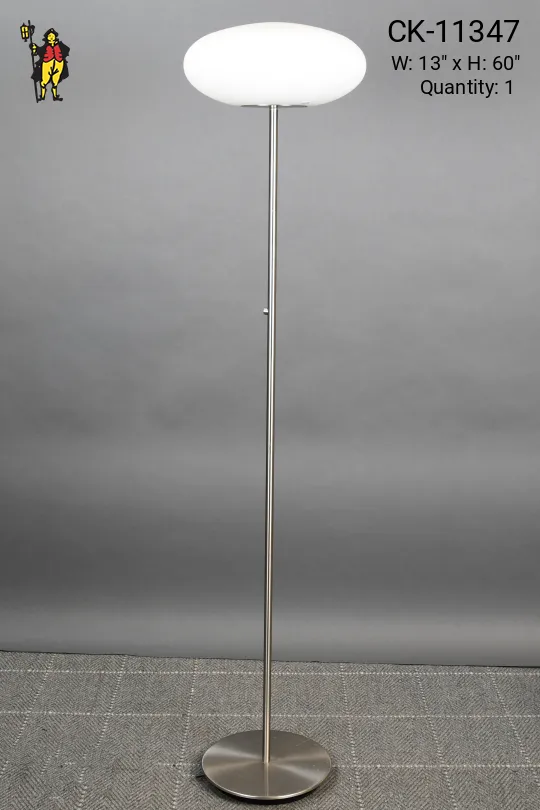 Modern Glass Orb Shaded Floor Lamp