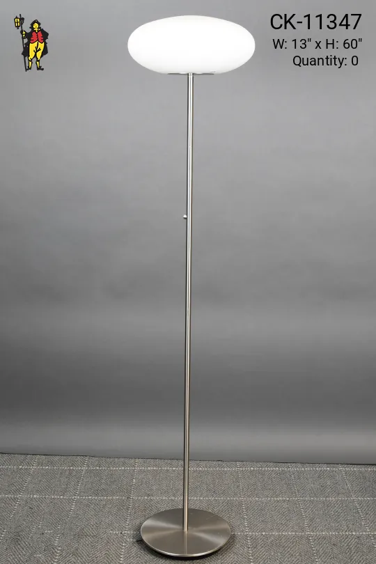 Modern Glass Orb Shaded Floor Lamp