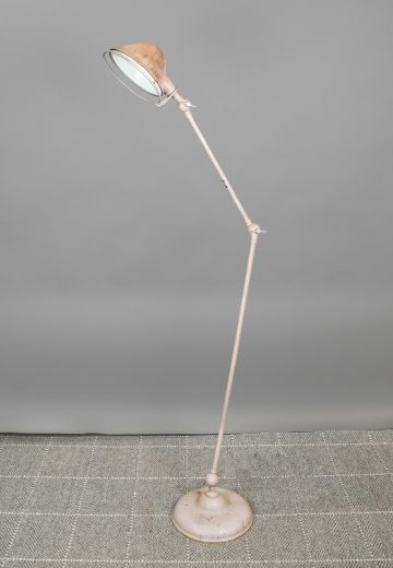 Distressed Adjustable Metal Floor Lamp