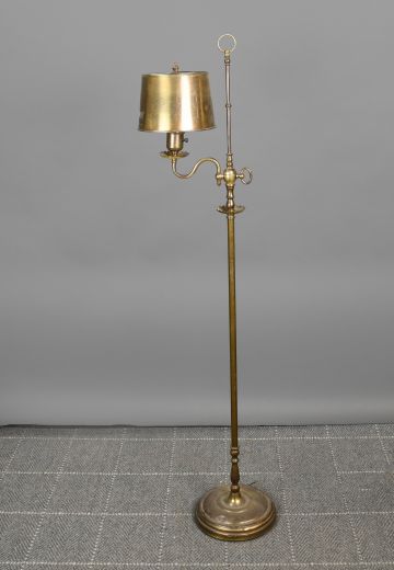 Brass Shaded Traditional Floor Lamp