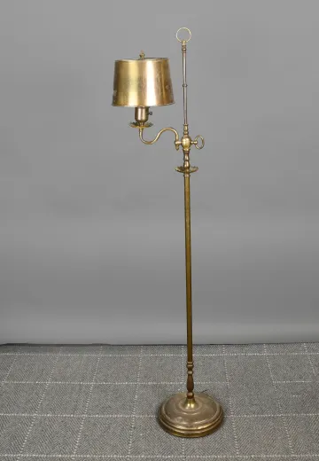 Brass Shaded Traditional Floor Lamp