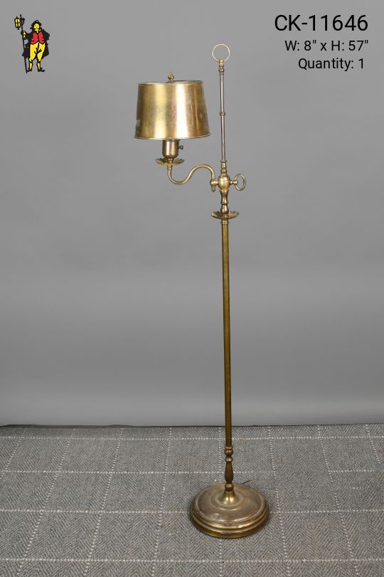 Brass Shaded Traditional Floor Lamp