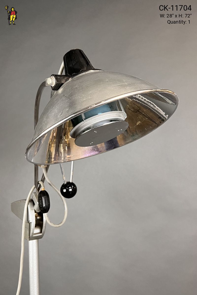 Vintage medical floor lamp top