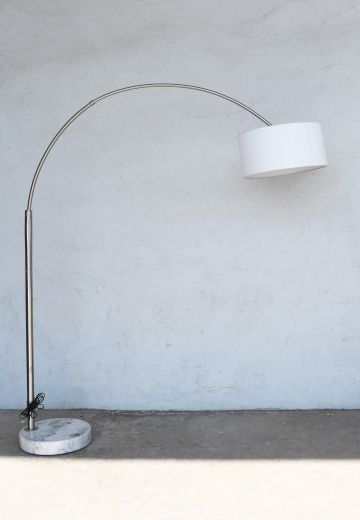 Modern Marble Base Arch Floor Lamp