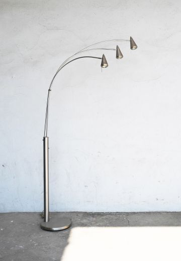 Modern Three Light Arc Floor Lamp