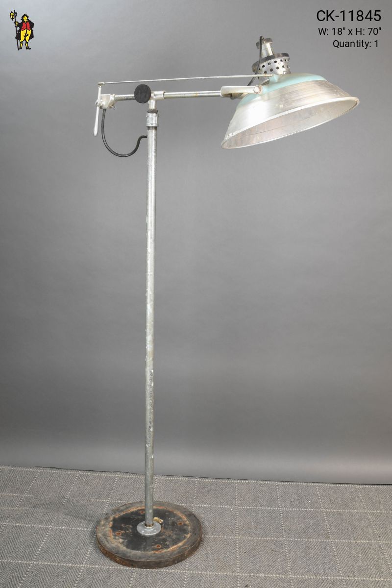Grey industrial floor lamp cheap