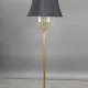 Three Candle Traditional Brass Floor Lamp #0