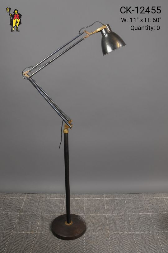 Adjustable Black Metal Floor Lamp