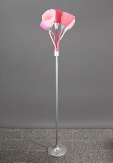 Pink Directional Gooseneck Floor Lamp