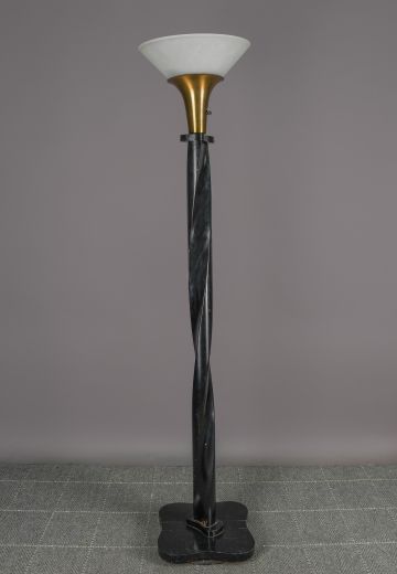 Black Swirl Torchiere