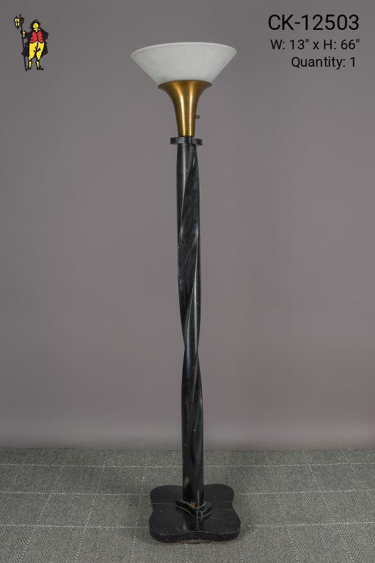 Black Swirl Torchiere