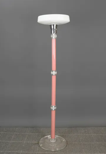 Pink & Lucite Torchiere