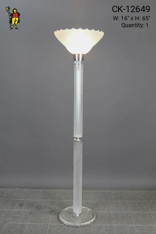 Lucite Post Modern Torchiere