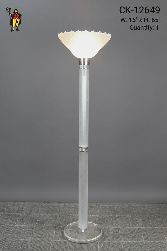 Lucite Post Modern Torchiere