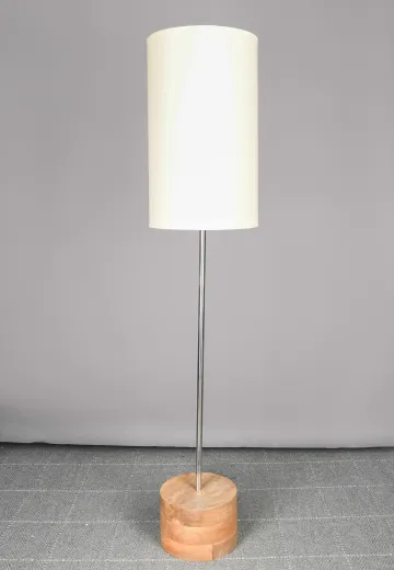 Wooden Base Modern Floor Lamp