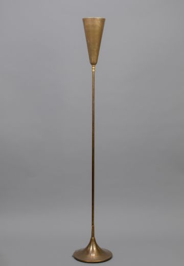 Brass Shaded Mid-Century Floor Lamp