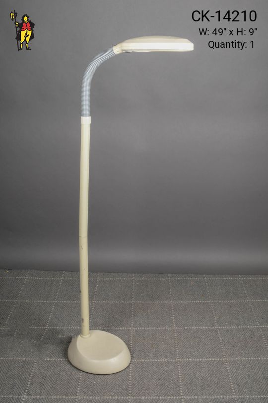 Gooseneck Beige Medical Floor Lamp