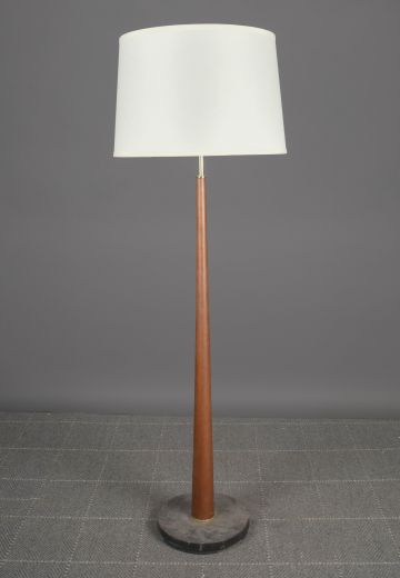Danish Wooden Pole Floor Lamp