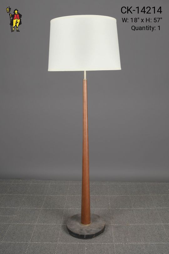 Danish Wooden Pole Floor Lamp