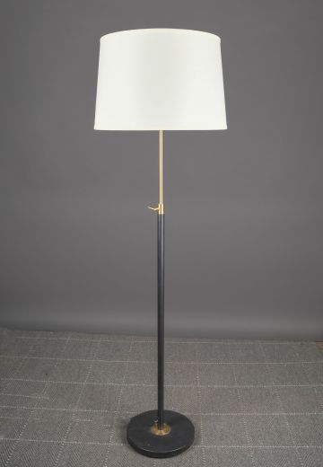 Black & Brass Adjustable Floor Lamp