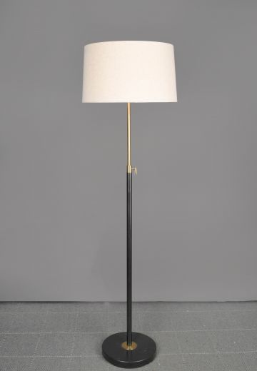 Black & Brass Adjustable Floor Lamp
