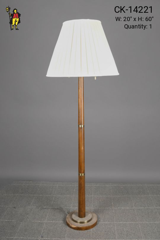 Wooden Danish Floor Lamp