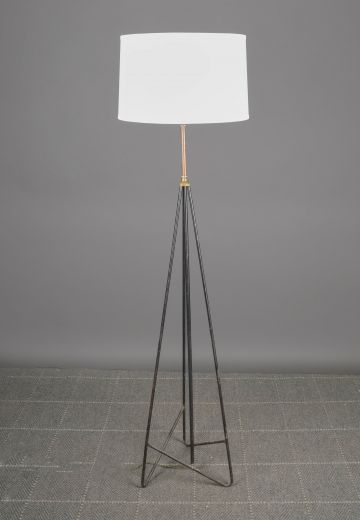 Black Wire Frame Floor Lamp