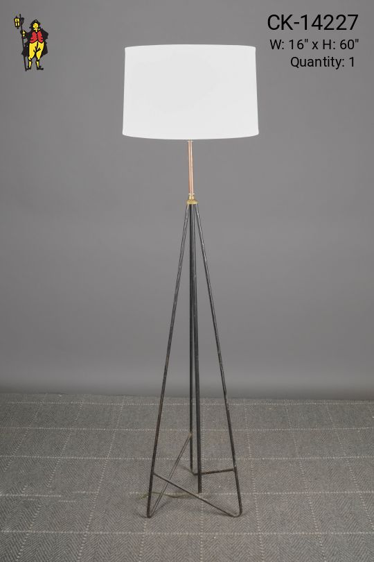Black Wire Frame Floor Lamp