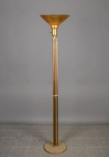 Metal Shaded "Tripod" Torchiere