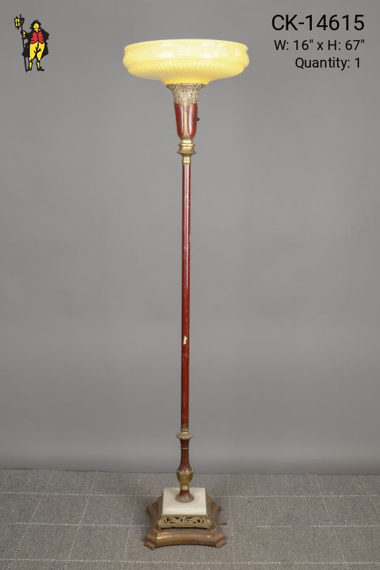 Footed Wooden Torchiere