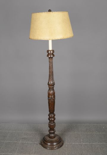 Traditional Wooden Floor Lamp
