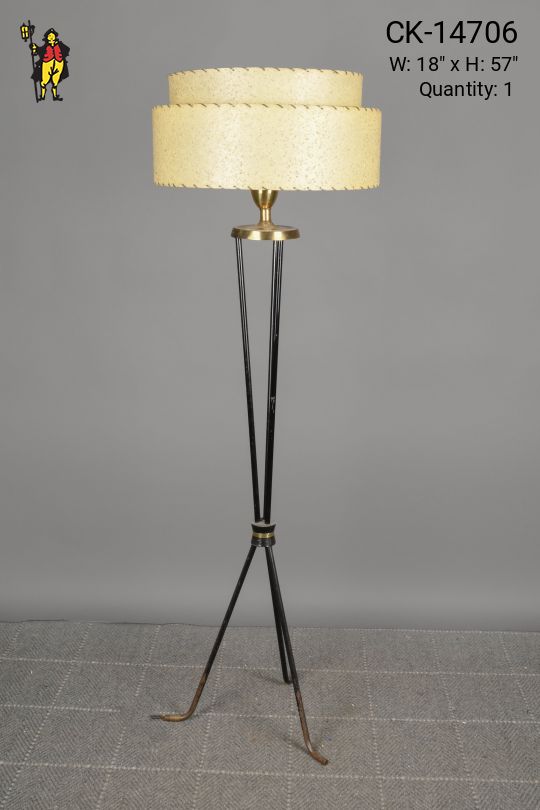 Mid Century Tripod Floor Lamp