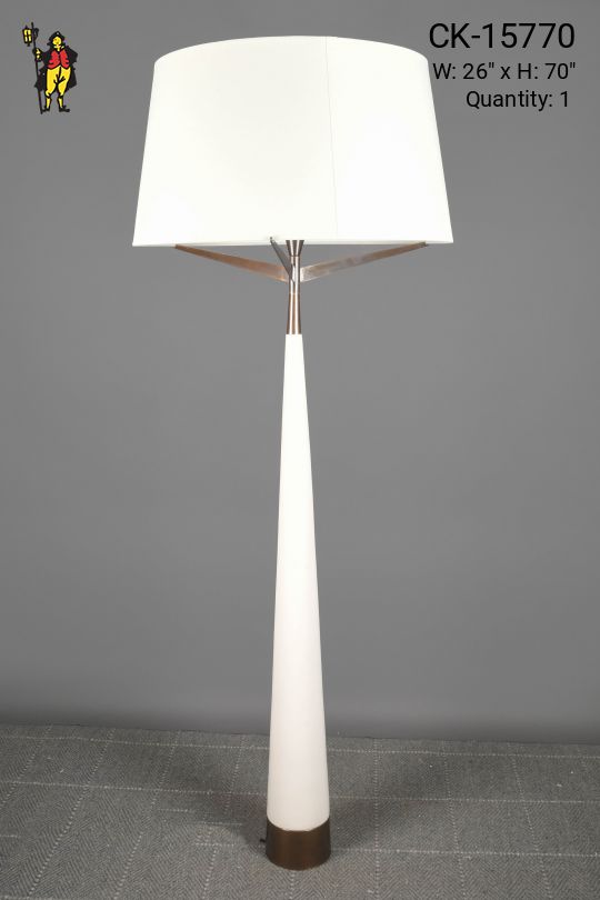 White Modern Oversize Floor Lamp