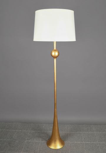 Painted Brass Modern Floor Lamp