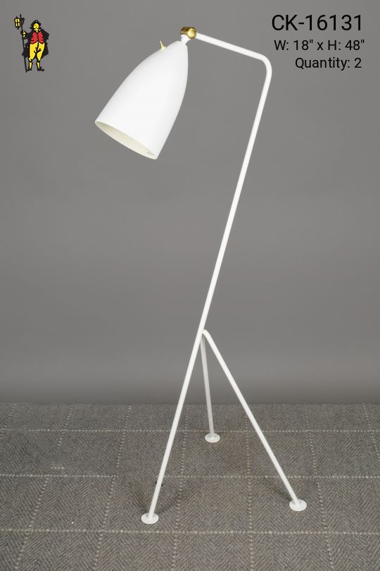 White Directional Reading Floor Lamp