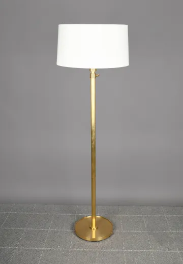 Traditional Brass Pole Floor Lamp