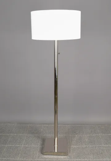Polished Nickel Modern Floor Lamp