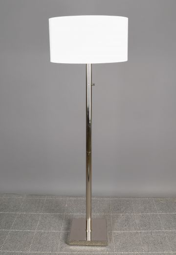 Polished Nickel Modern Floor Lamp