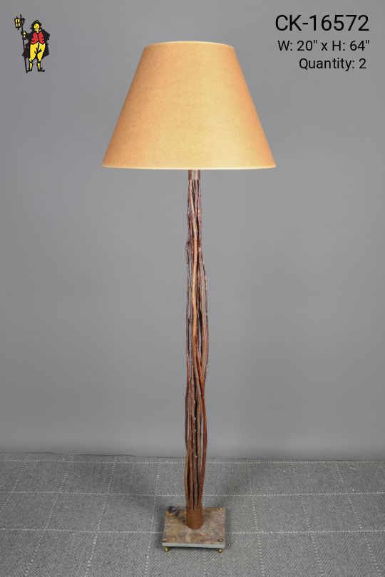 Wooden "Sticks" Floor Lamp