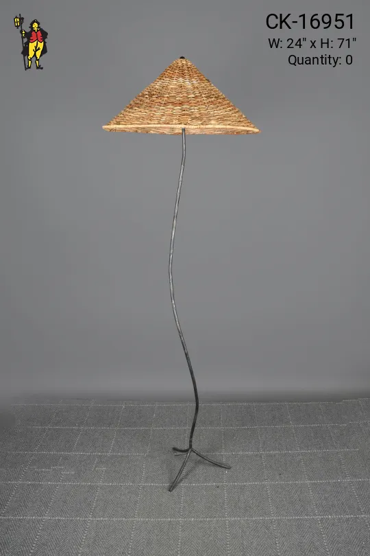 Metal Three Footed Whimsical Floor Lamp